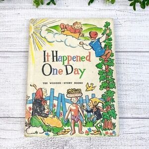 Vintage 1956 It Happened One Day Children’s Hardback Book
